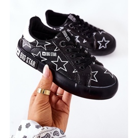 Læder -sneakers til børn Big Star II374002 Sort 1