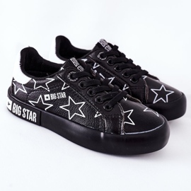 Læder -sneakers til børn Big Star II374002 Sort 2
