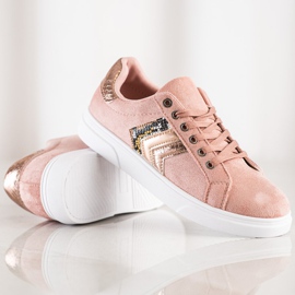 SHELOVET Ruskind Sneakers lyserød 1