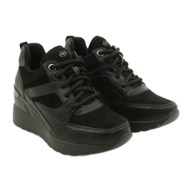 Evento Dame Wedge Sneakers 21SP35-4390 Sort 4