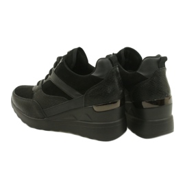 Evento Dame Wedge Sneakers 21SP35-4390 Sort 3