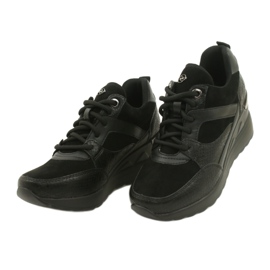 Evento Dame Wedge Sneakers 21SP35-4390 Sort 2