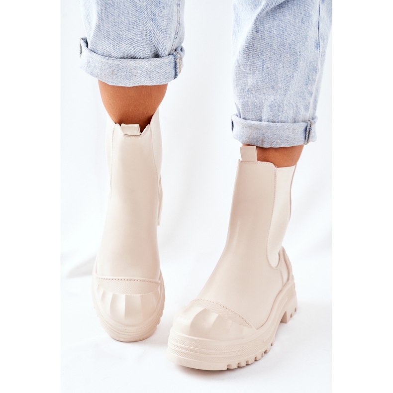 Varme støvler Beige Jodhpur støvler Time Off 2