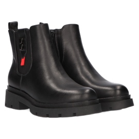 Kvinders sorte støvler Filippo DBT3085 / 21 BK 4