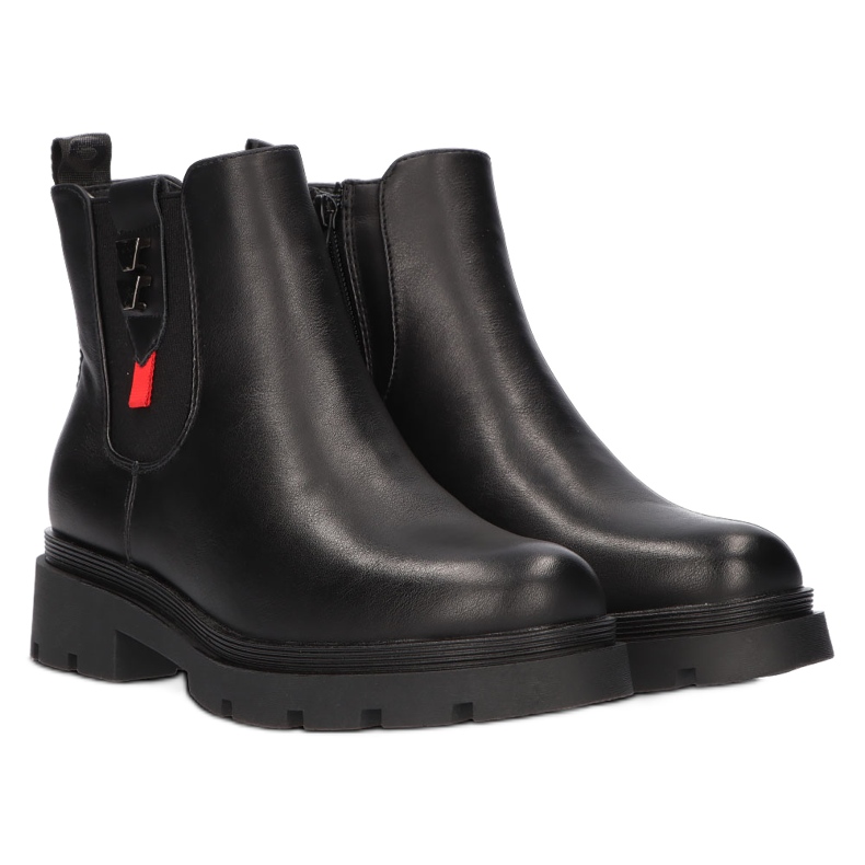 Kvinders sorte støvler Filippo DBT3085 / 21 BK 4