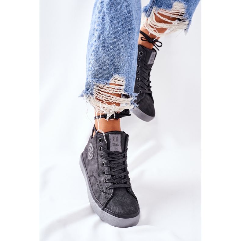 Læderisolerede sneakers Big Star II274148 Sort 2