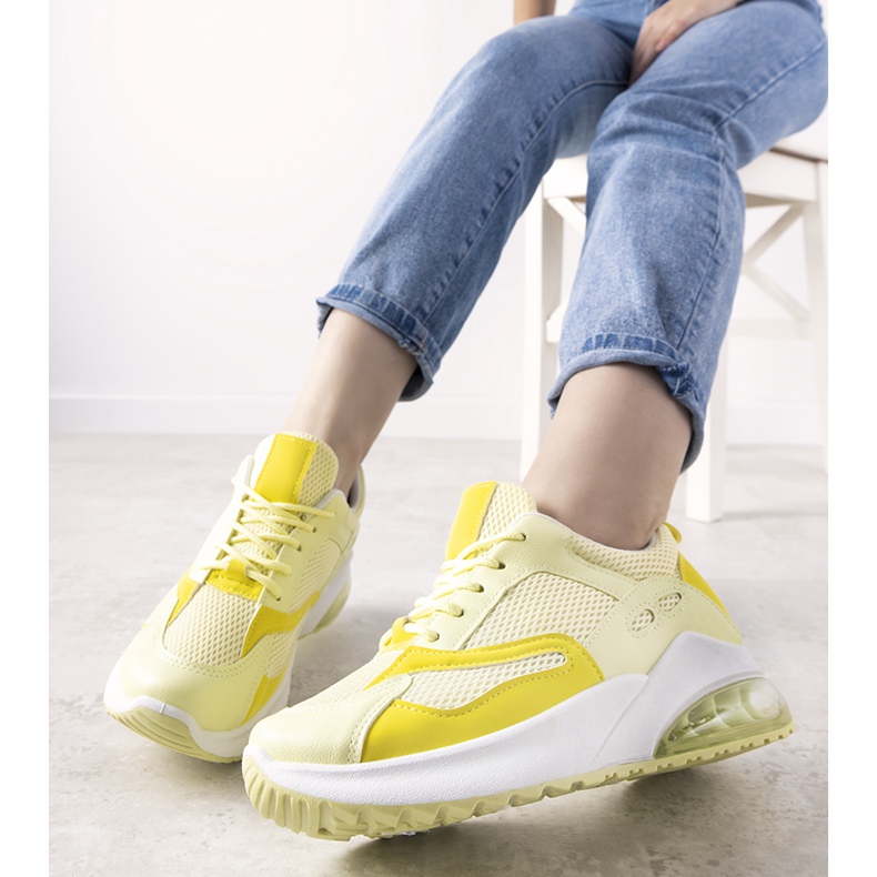 Gul pastel Marcon sports -sneakers 1