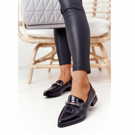 S.Barski Elegante Moccasins S. Barski Premium lakeret sort 2