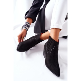 Cowboystøvler til kvinder Suede Black Beamhurst sort 1