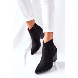 Cowboystøvler til kvinder Suede Black Beamhurst sort 2