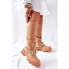 PB1 Camel Cecina høje støvler brun 2