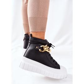 PB1 Høje sneakers på den sorte La Rocca -platform 1