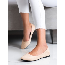 Sabatina Klassiske Beige Ballerinas 1
