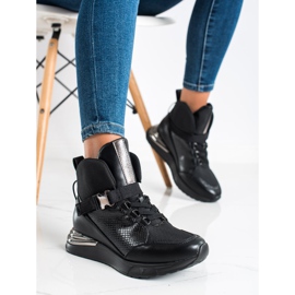 High-top sneakers med VINCEZA-spænde sort 2