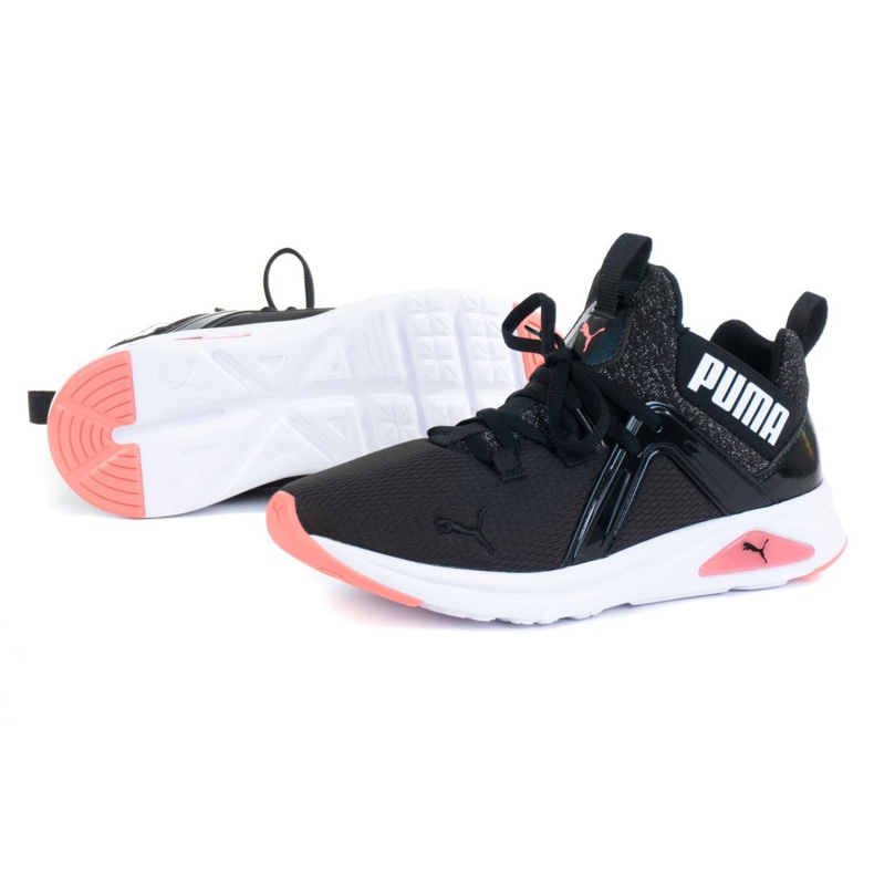 Puma Enzo 2 Sparkle Jr 19457301 sko sort 1
