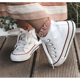 FRROCK Børns klassiske høje hvide filemon sneakers 5