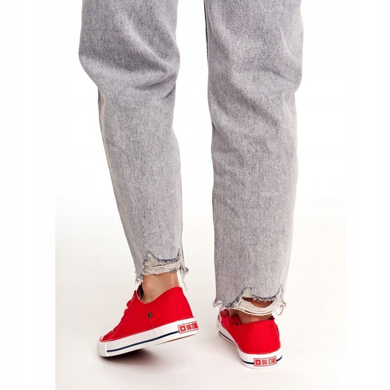 Dame Sneakers Low Big Star Rød DD274339 2