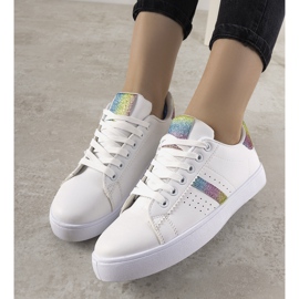 Rainbow sneakers med regnbue finish hvid 1