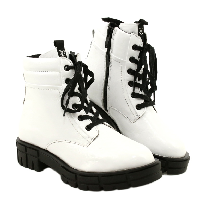Malede kvinders støvler Caprice 9-25252-27 122 White hvid 4