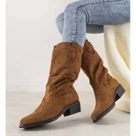 Camel LuckyShoes cowboystøvler brun 1