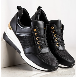 Diamantique Sorte Wedge sneakers 2