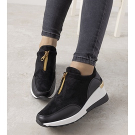 Sorte velasco sneakers i ruskind 1
