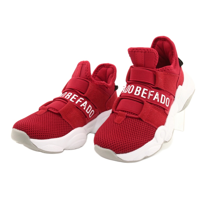 Befado børnesko 516Y064 hvid rød 3
