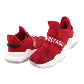 Befado børnesko 516Y064 hvid rød 4