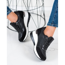 SHELOVET Light Wedge Sneakers sort 1