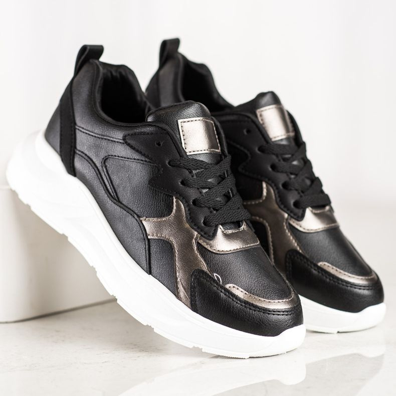 SHELOVET Sneakers på platformen sort 2