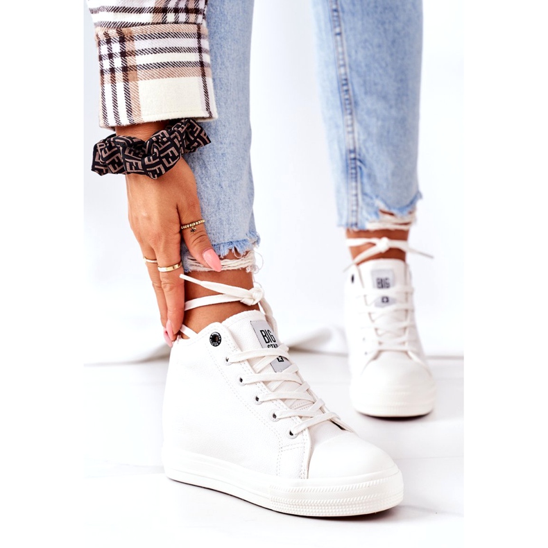Læder Sneakers Big Star EE274128 Hvid 1