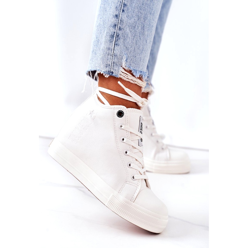 Læder Sneakers Big Star EE274128 Hvid 3