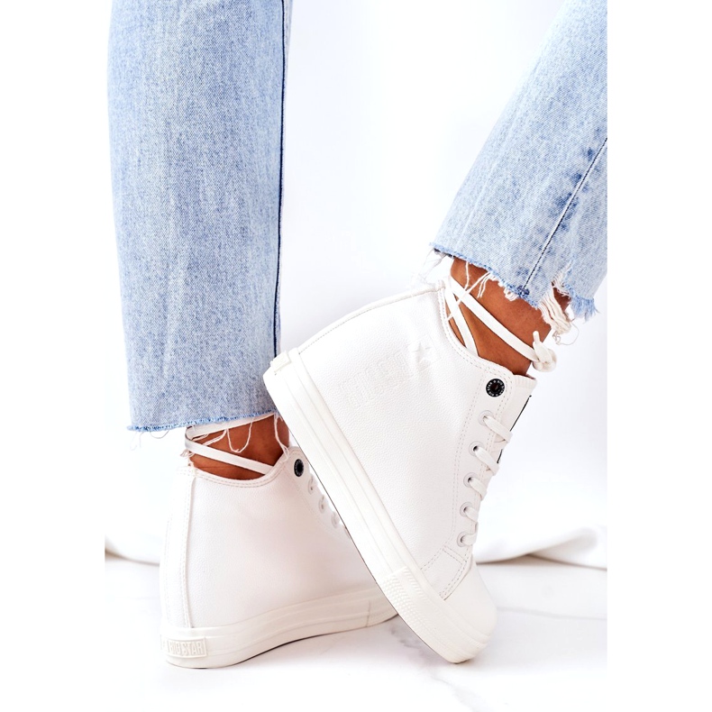 Læder Sneakers Big Star EE274128 Hvid 4