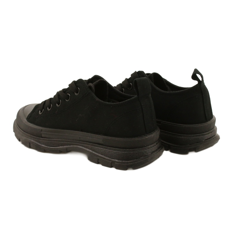 FR1 Børns sorte sneakers rejsetid ['sort'] 4