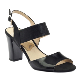 Caprice patentsandaler damesko 28307 sort 1
