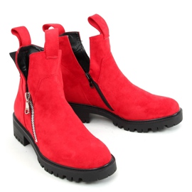 Røde udskårne støvler SP150 Rød 1