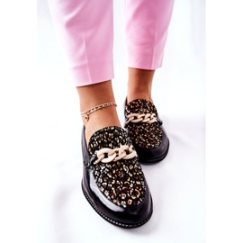 Dame Brogues Maciejka lakerede loafers sort 4099B-01 / 00-1 1
