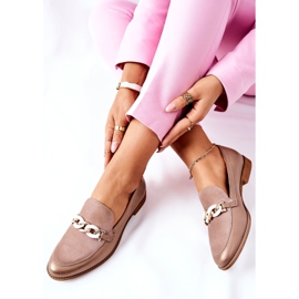 Dame Brogues Maciejka lakerede loafers Beige 4099B-04 / 00-1 2