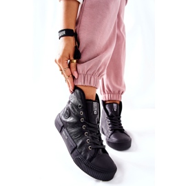 Kvinders sneakers Big Star II274155 Sort isoleret 1