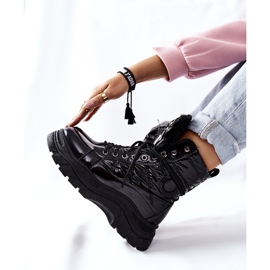 Vinceza Kvinder Ismobe Black Trappers sort 2