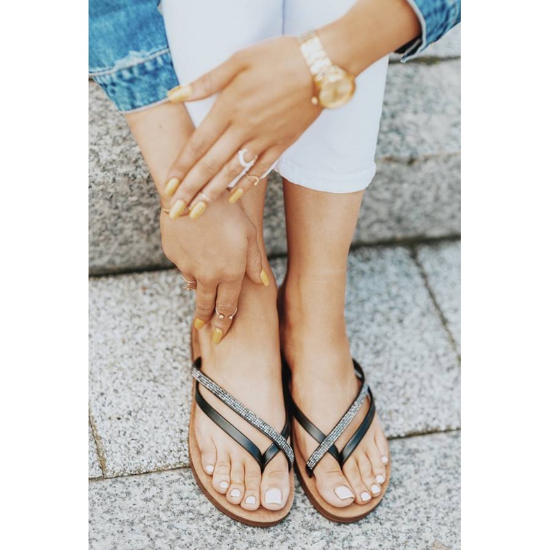 Black Beach Party flip-flops sort 1