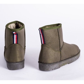 Emmies grønne snesko med flad sål grå 1