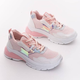 Moderne piges pink damesko hvid lyserød 1