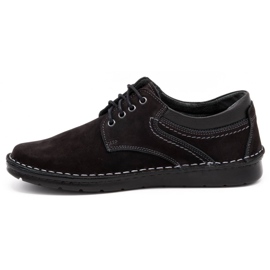 Olivier Casual sko til mænd 7095 sort nubuck 1