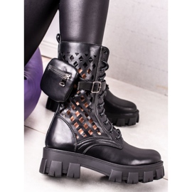 Sweet Shoes Openwork sorte arbejdere 1