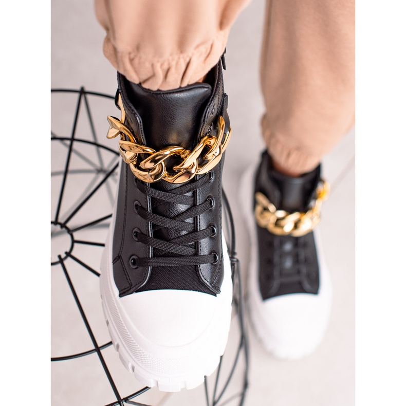 Seastar High-top sneakers med kæde sort 2
