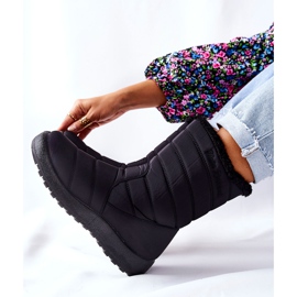 PE1 Høje kvinders sorte varme snestøvler Luxina 1