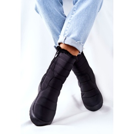 PE1 Høje kvinders sorte varme snestøvler Luxina 4
