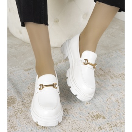Hvide loafers på høje Anouk -såler 1