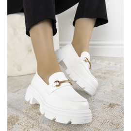 Hvide loafers på høje Anouk -såler 2